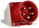 Вилка силовая стационарная ВС 32A/5 400V 3P+N+PE (525) АСКО-Укрем A0080060006 красный в Сумах
