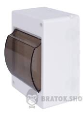 Корпус пластиковий 4-модульний e.plbox.stand.n.04k, навісний