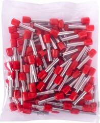 Ізольований наконечник втулковий e.terminal.stand.e6018.red 6,0 кв.мм, червоний, 100шт
