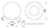 Светильник e.street.light.400.opal типа &quot;Шар&quot; опаловый, Е27 l0120039 в Киеве