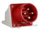 Вилка силовая стационарная ВС 32A/4 400V 3P+PE (524) АСКО-Укрем A0080060005 красный