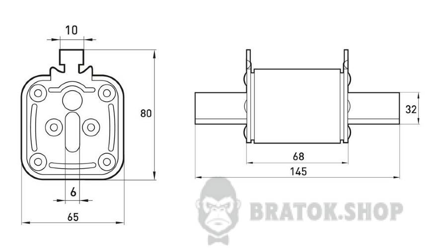 Запобіжник плавкий e.fuse.NT3.500, габарит 3, 500А i0760085 у Києві