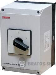 Пакетный переключатель в корпусе e.industrial.sb.1-0-2.4.40, 4р, 40А (1-0-2)