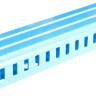 Короб пластиковий перфорований e.trunking.perf.stand.40.40, 40х40мм, блакитний 2м