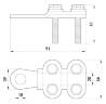 Наконечник кабельний e.end.stand.clamp.210.250 на гвинтах s0170006 у Києві