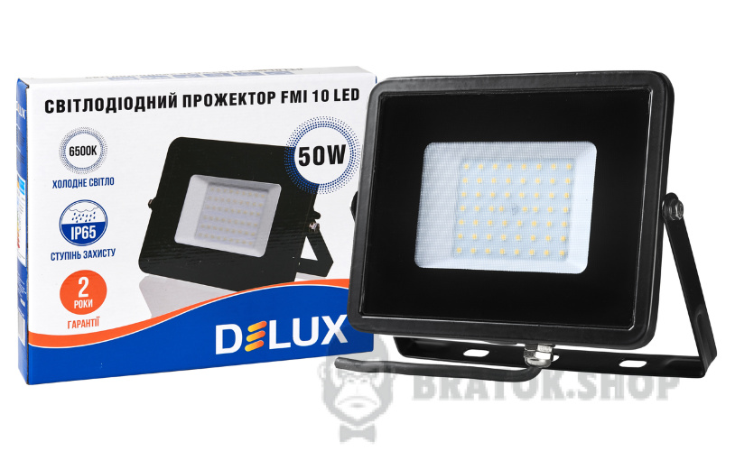 Прожектор светодиодный LED 50 Вт 6500K IP65 DELUX FMI 10 в Сумах