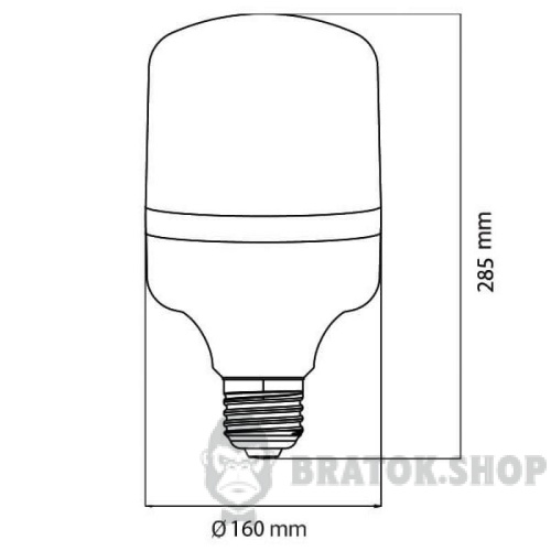 Светодиодная лампа E27 100W 6400K Horoz Electric TORCH-100 001-016-0100