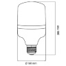 Светодиодная лампа E27 100W 6400K Horoz Electric TORCH-100 001-016-0100