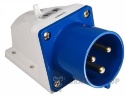 Вилка силовая стационарная ВС 32A/3 220V 2P+PE (523) АСКО-Укрем A0080060004 синий
