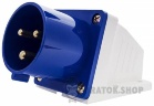 Вилка силовая стационарная ВС 32A/3 220V 2P+PE (523) АСКО-Укрем A0080060004 синий