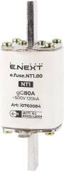 Предохранитель плавкий e.fuse.NT1.80, габарит 1, 80А.