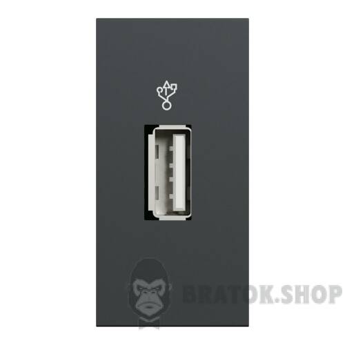 USB-коннектор 1 модуль антрацит NU342954 у Києві