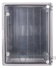 Корпус з ABS-пластику e.plbox.pro.p.50.40.18.tr з прозорими дверцятами 500x400x180мм ІР65