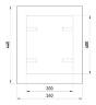 Дверцы металлические ревизионные e.mdoor.stand.300.400.z 300х400м c замком s0100044 в Киеве
