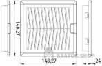 Решітка з фільтром e.climat.fanfilter.pro.152 та вентилятором 120х120мм s0103018 у Києві