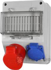 Монтажний набір 16А 3Р+N+Z 220/400V,16A 2P+Z 250V, клемна колодка 5х4кв.мм