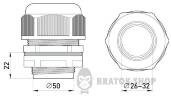 Кабельный ввод e.mg.stand.50, IP68, черный s067017 в Киеве
