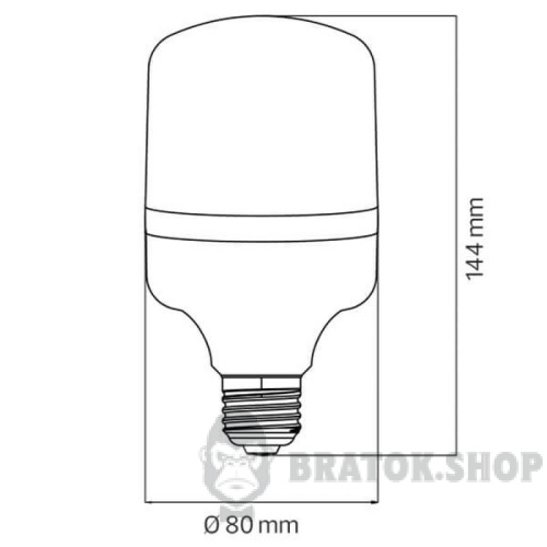 Светодиодная лампа E27 20W 6400K Horoz Electric TORCH-20 001-016-0020-012