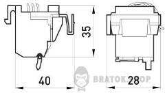 Додатковий контакт e.industrial.ukm.250.F