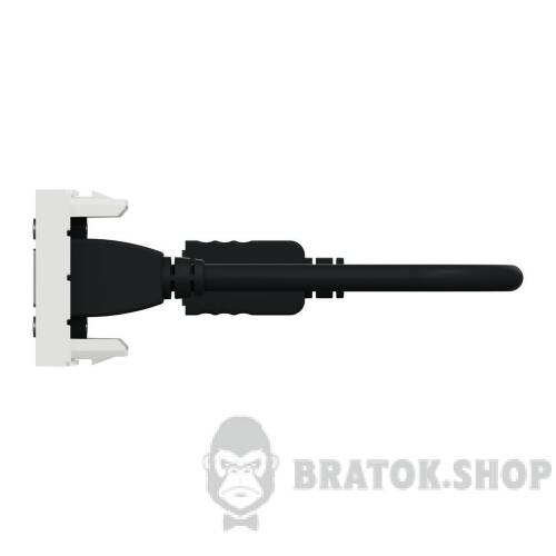 Розетка HDMI, 1 модуль білий NU343018 в Киеве