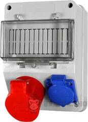 Монтажний набір 32А 3Р+N+Z 220/400V,16A 2P+Z 250V, клемна колодка 5х6кв.мм