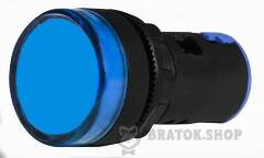 Сигнальна арматура AD22-22DS синя 12V АC/DC