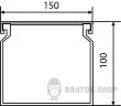 Кабель канал пластиковый 150x100/2000 АСКО-УКРЕМ A0070010028 в Сумах