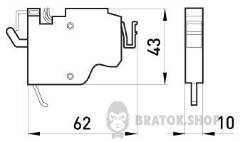 Додатковий контакт e.industrial.ukm.400-800.F
