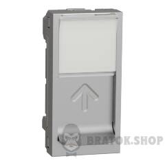 RJ45 накладка 1 модуль алюміній