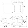 Наконечник кабельний e.end.stand.clamp.185.240 на гвинтах s0170008 у Києві