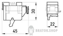 Додатковий контакт e.industrial.ukm.100.F
