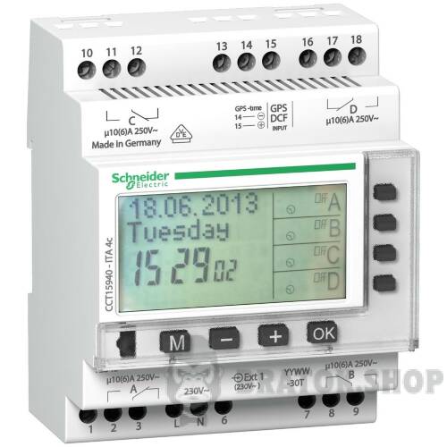 БАГАТОФУНКЦІЙНИЙ ТАЙМЕР 4 КАНАЛИ CCT15940 у Сумах