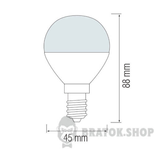 Лампа світлодіодна E14 8W 4200K P45 Horoz Electric ELITE-8 001-005-0008-030 у Києві