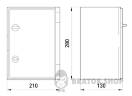 Корпус удароміцний з АБС-пластика e.plbox.210.280.130.blank, 210х280х130мм, IP65 CP5001 у Києві