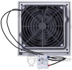 Решітка з фільтром e.climat.fanfilter.pro.125 та вентилятором 125х125мм, IP55