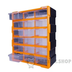 Органайзер пластиковий, e.toolbox.pro.24, 24" 18-секційний 381х157х475мм