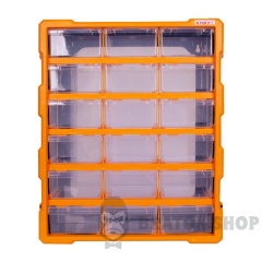 Органайзер пластиковий, e.toolbox.pro.24, 24" 18-секційний 381х157х475мм