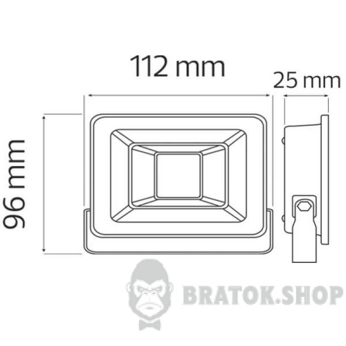 Прожектор світлодіодний LED 10W 2700K IP65 Horoz Electric PARS (068-008-0010-030) у Сумах