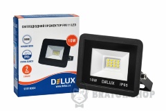Прожектор светодиодный LED 10 Вт 6500K IP65 DELUX FMI 11 черный