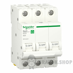 Автоматический выключатель 3P 20A B 6кА Schneider Electric Resi9 (R9F02320)