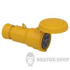 PratiKa wander socket - straight - 32 A - 3P + N + E - 100...130 V AC - IP67