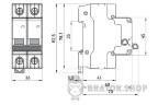 Выключатель нагрузки на DIN-рейку e.is.stand.2.125, 2р, 125А s082006 в Киеве
