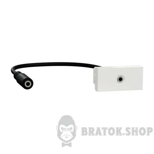 Розетка Minijack 1 модуль білий NU343318 в Киеве