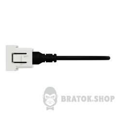 Розетка Minijack 1 модуль білий