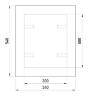 Дверцы металлические ревизионные e.mdoor.stand.300.500.z 300х500м c замком s0100046 в Киеве