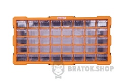 Органайзер пластиковий, e.toolbox.pro.23, 22" 40-секційний 497х157х250мм
