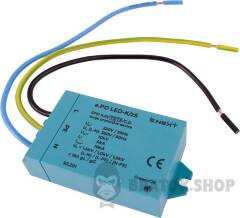 ПЗІП PO LED-K/zS клас II+III, 1 полюс + N-PE, для LED освітлення