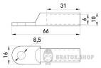 Алюминиевый кабельный наконечник e.end.stand.a.10 s020001 в Киеве