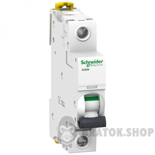 Автоматический выключатель 1p 16А D 10кА Schneider Electric Acti 9 iC60N (A9F75116)