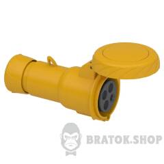 PratiKa wander socket - straight - 32 A - 3P + E - 100...130 V AC - IP67
